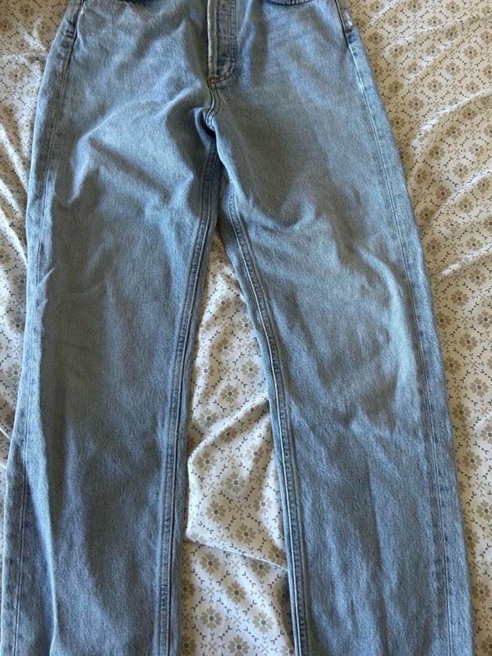 Agolde Classic Light Blue Straight Leg Jeans